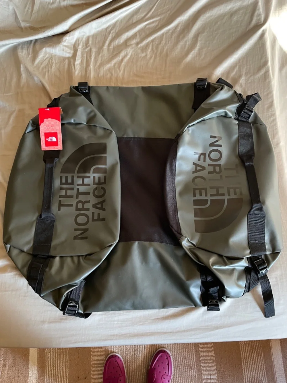 The North Face Base Camp Duffel Bag TNF Green Black - XXL 150L New With Tag NWT